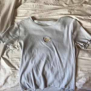 Light blue flower shirt from hollister